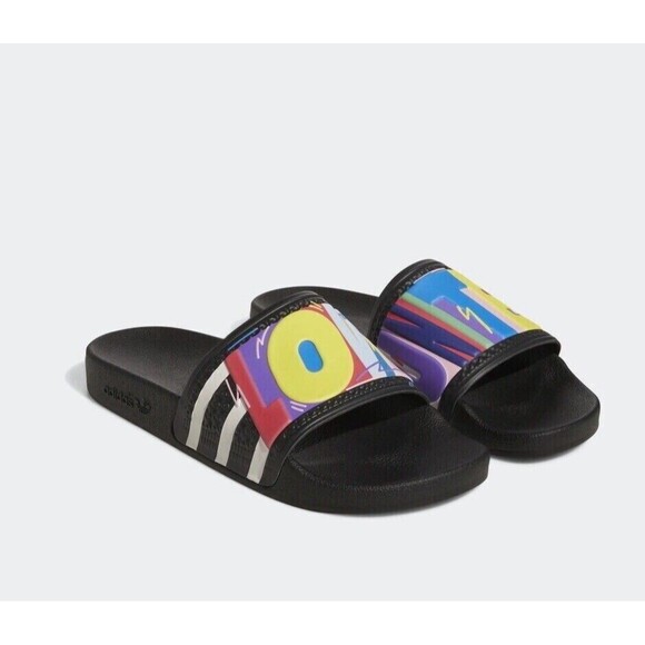 Adidas Adilette Pride Slides GX6389 Love Unites Kris Andrew Small Size 11 New - Picture 1 of 6